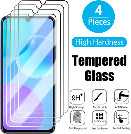 4pcs Protective Glass For Honor 50 20 10 X8 Lite Pro Screen Protector For Honor 8X 9X Global Glass