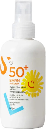 Hjärtats Solspray Barn SPF50+ Oparfymerad 200 ml