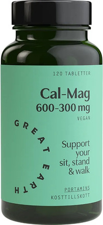 Great Earth Cal-Mag 600-300 mg 120 tabletter