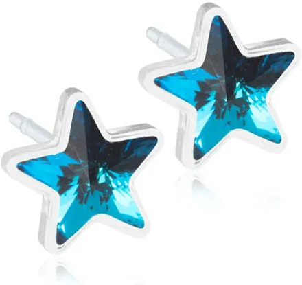 Blomdahl Örhängen Star Aquamarine 6 mm