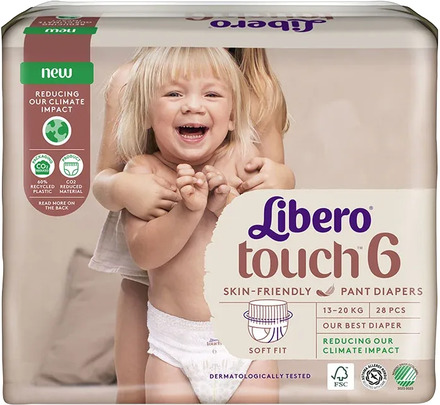 Libero Touch 6 Byxblöja 13-20 kg, 28 st