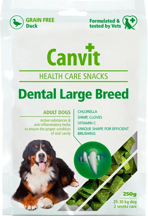 Canvit Health Care Dog Snack Dental Large Breed 250 g