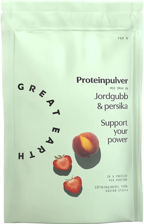 Great Earth Proteinpulver Jordgubb/Persika 750 g