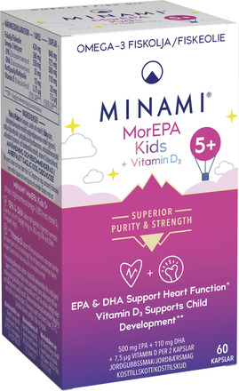 Minami MorEPA Kids Omega-3 85% 60 kapslar