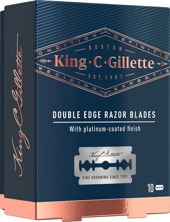 King C Gillette Double Edge Blades 10-pack