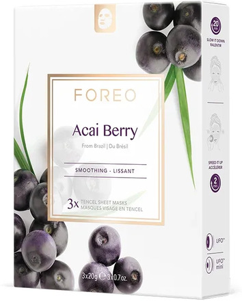 FOREO Farm to Face Acai Berry Sheet Mask 3 st