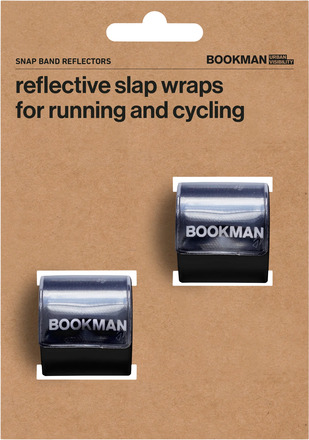 Bookman Snap Band Reflectors Black 2-pack