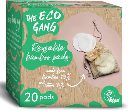 The Eco Gang Bamboo Pads Reusable 20 st