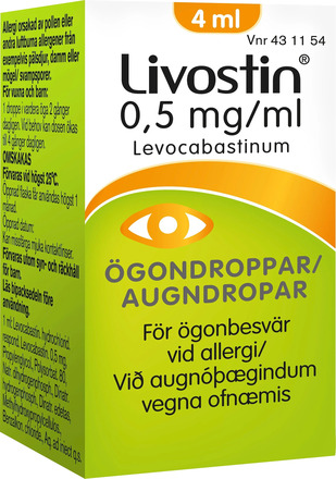 Livostin ögondroppar 0,5 mg/ml 4 ml