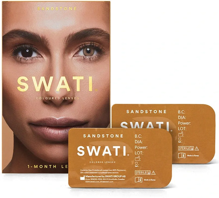 SWATI Cosmetics 1 Month Sandstone färgade linser