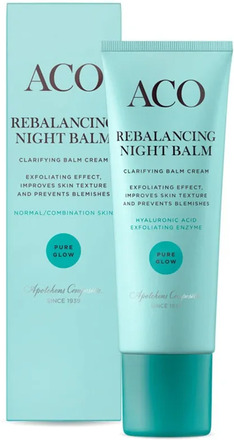 ACO Face Pure Glow Rebalance Night Balm Parfymerad 50 ml