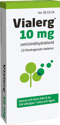 Vialerg Orifarm filmdragerad tablett 10 mg 10 st