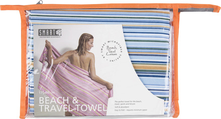 Smart Beach & Travel Towel Blue Stripe