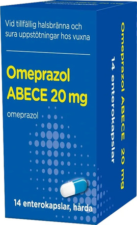 ABECE Omeprazol 20 mg 14 kapslar i burk