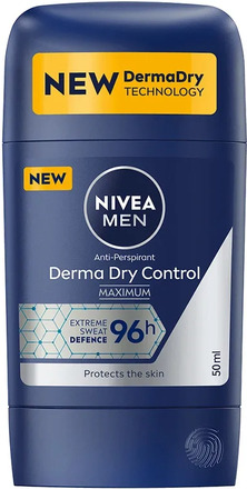 Nivea Men Derma Dry Control Maximum Stick 50ml
