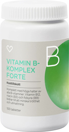 Hjärtats Vitamin B-komplex Forte Tablett 100 st