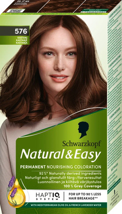 Schwarzkopf Natural & Easy Hårfärg 576 Kastanj