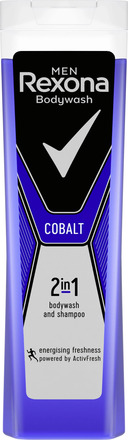 Rexona 2 in 1 Body wash and shampoo Cobalt for Men 225 ml