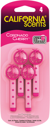 Coronado Cherry - Vent Sticks För Luftkonditionering I Bilen - 4 St. California scents 34-033