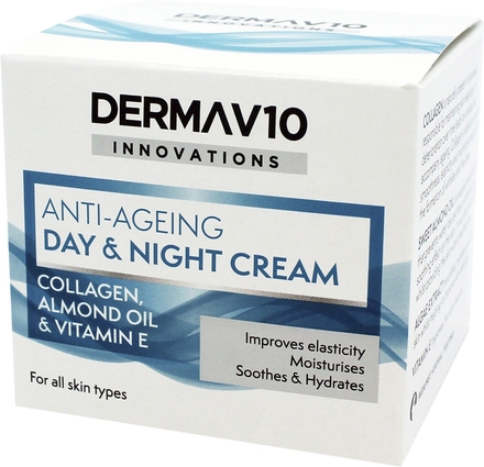 Derma V10 Anti-Ageing Collagen Dagkräm - 50ml