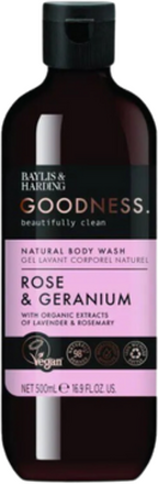 Baylis & Harding Bayliss & Harding Goodness Rose & Gernaium Body Wash - 500ml