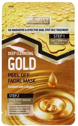 Beauty Formulas Deep Cleansing Gold Ansiktsmask - 1 st.