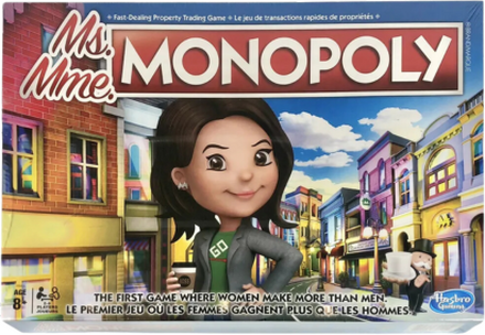 Hasbro Ms. Monopoly The First Game Where Women Make More Than Men Brädspel (Engelsk franska)