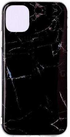 iPhone 11 Cover - Svart Marmor