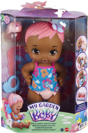 Mattel My Garden Baby Feed And Change Baby Butterfly