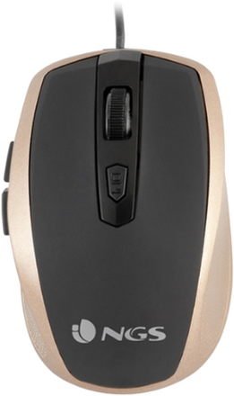 NGS Tick Gold USB Optical Mouse - Guld & Sort