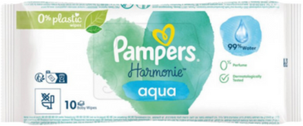Pampers Harmonie Aqua Baby Wipes - 10 PCS