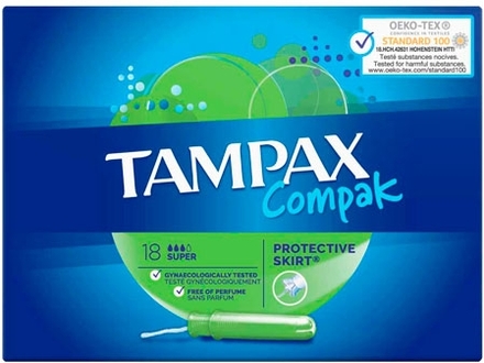Tampax Compak Super Tamponger - 18 st