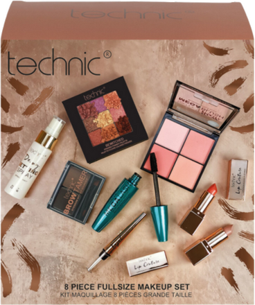 Technic 8 Piece Full Size Makeup Uppsättning - 8 dele