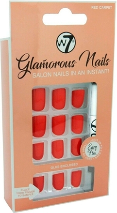 W7 Glamorous Nails Red Carpet - 24 PCS