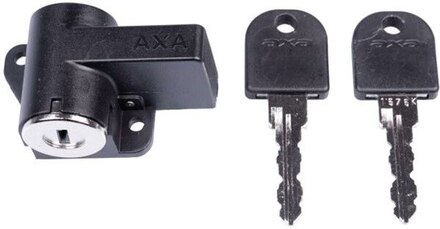 AXA Shimano Batterilås Sort, 2 nøkler