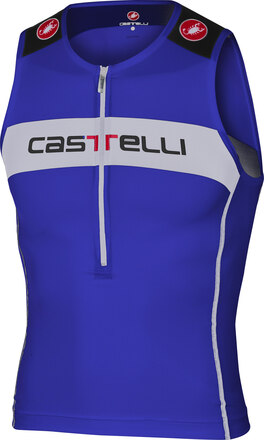 Castelli Core Tri Top Singlet Blå/Hvit, Str. L