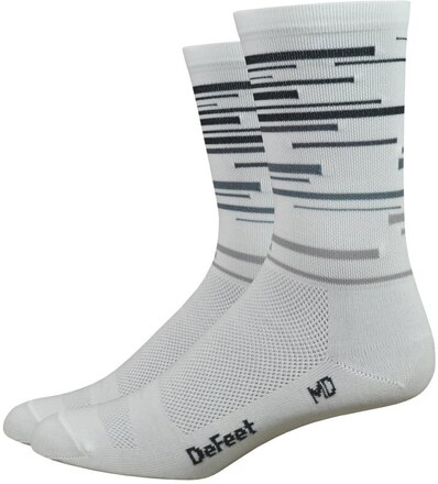 DeFeet Aireator 6" DNA Strumpor Vit, Str. L