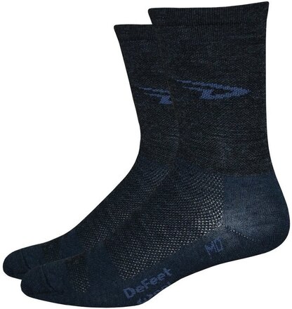 DeFeet Wooleator 5" D-Logo Strumpor Svart, Str. XL