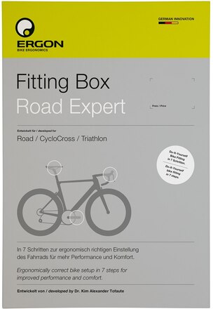 Ergon Fitting Box Road Expert Tilpasning Hjelper deg med enkel sykkeltilpasning!
