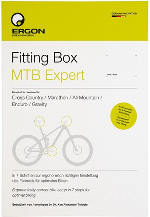Ergon Fitting Box MTB Expert Tilpasning Hjelper deg med enkel sykkeltilpasning!