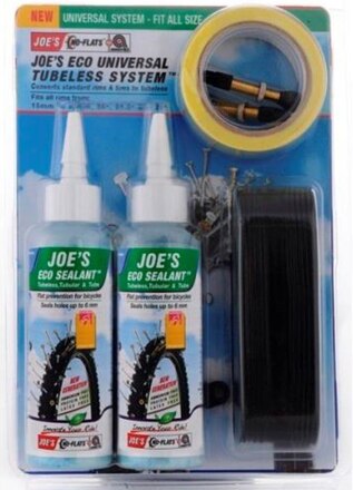 Joe's ECO Universal Tubelesskit 26-27.5-29", 250ml, 15-25mm felger