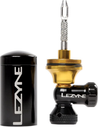 Lezyne Tubeless CO2 Blaster Pumpe CO2 Pumpe og tubeless reparasjonskit