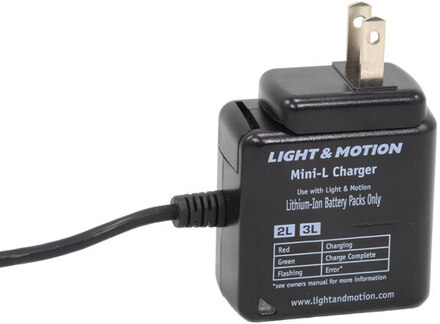 Light & Motion Mini L1.5 Batterilader Mini L1.5 klarer 2L till 9L batterier