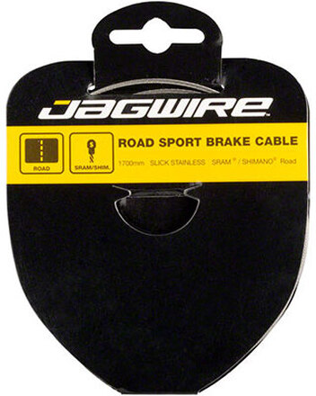 Jagwire Road Sport Stainless Bremsewire Sølv, 1,5 mm x 2000 mm