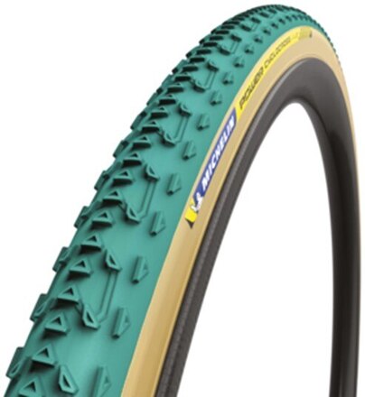 Michelin Power Cyclocross Jet Dekk Grønn, Tubular, 33x700c, 380 gram