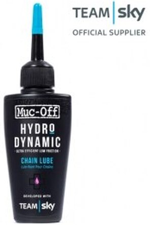 Muc-Off Hydrodynamic Kjedeolje 50ml, Team SKY sykkelolje, Dryppflaske