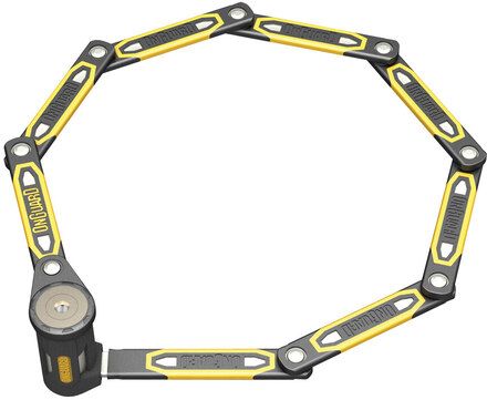 OnGuard K9 Foldbar Sykkellås Sort, Nøkkel, 80/100, 1125mm, 1000 gram
