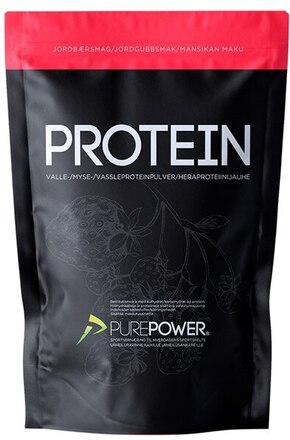 PurePower Protein Drikk Jordgubbe, Whey, 400g
