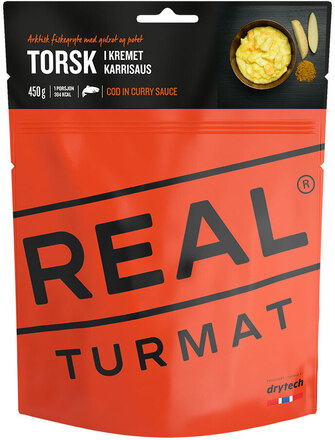 Real Turmat Torsk Currysås 500g Middag Torsk i krämig currysås
