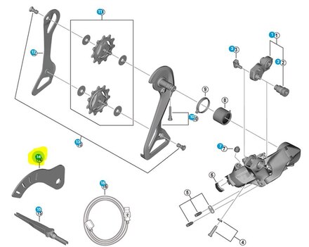 Shimano GG Justeringsmätare För Dura-Ace RD-R9250